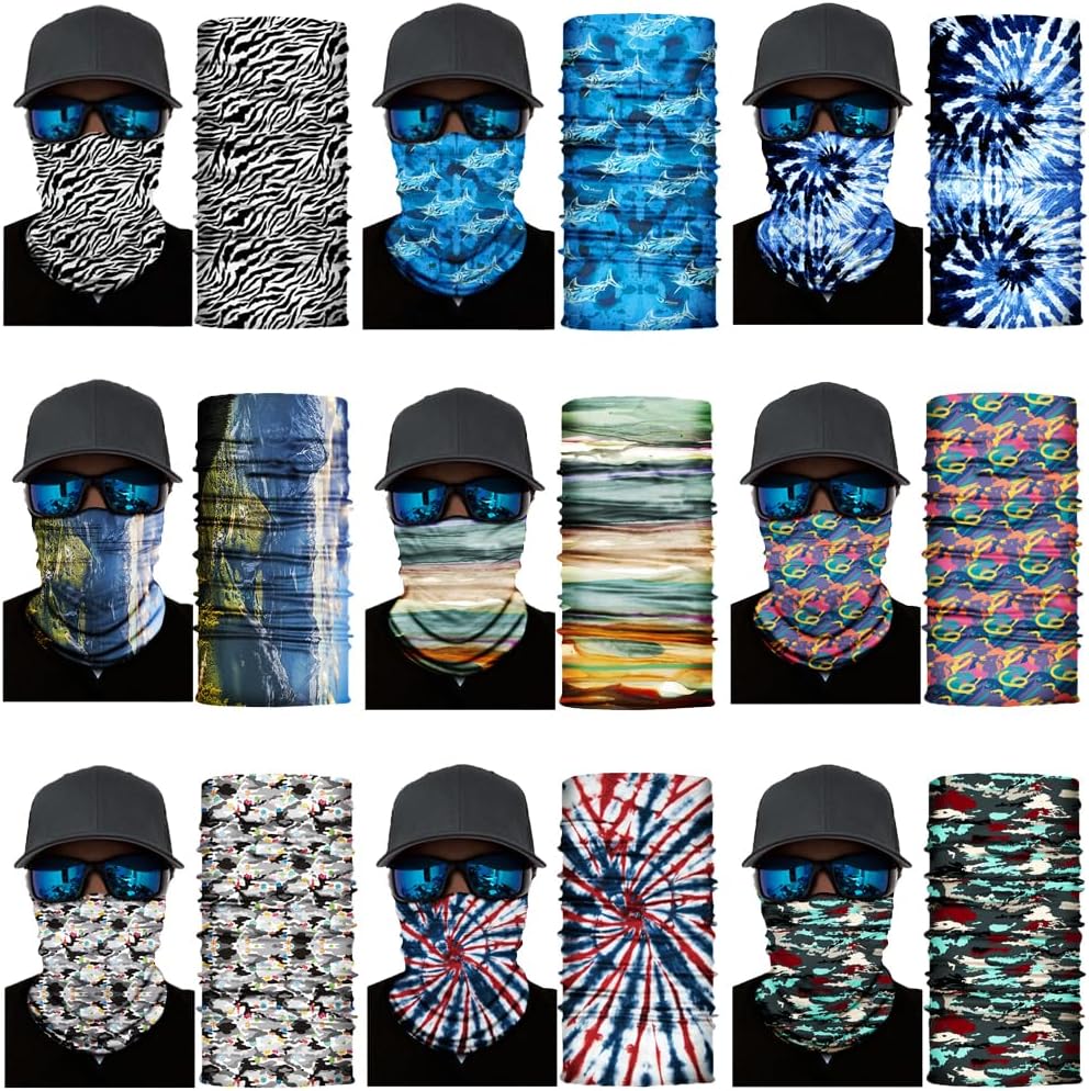 Neck Gaiter Mask,UV Protection Bandana Gator Face Cover Covering Mask,Tube Scarf,Neck Warmer Balaclava,Headband