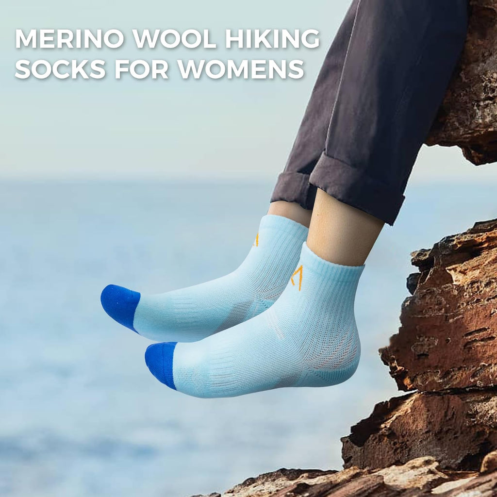 innotree Merino Wool Hiking Socks for Women, 5 Pairs