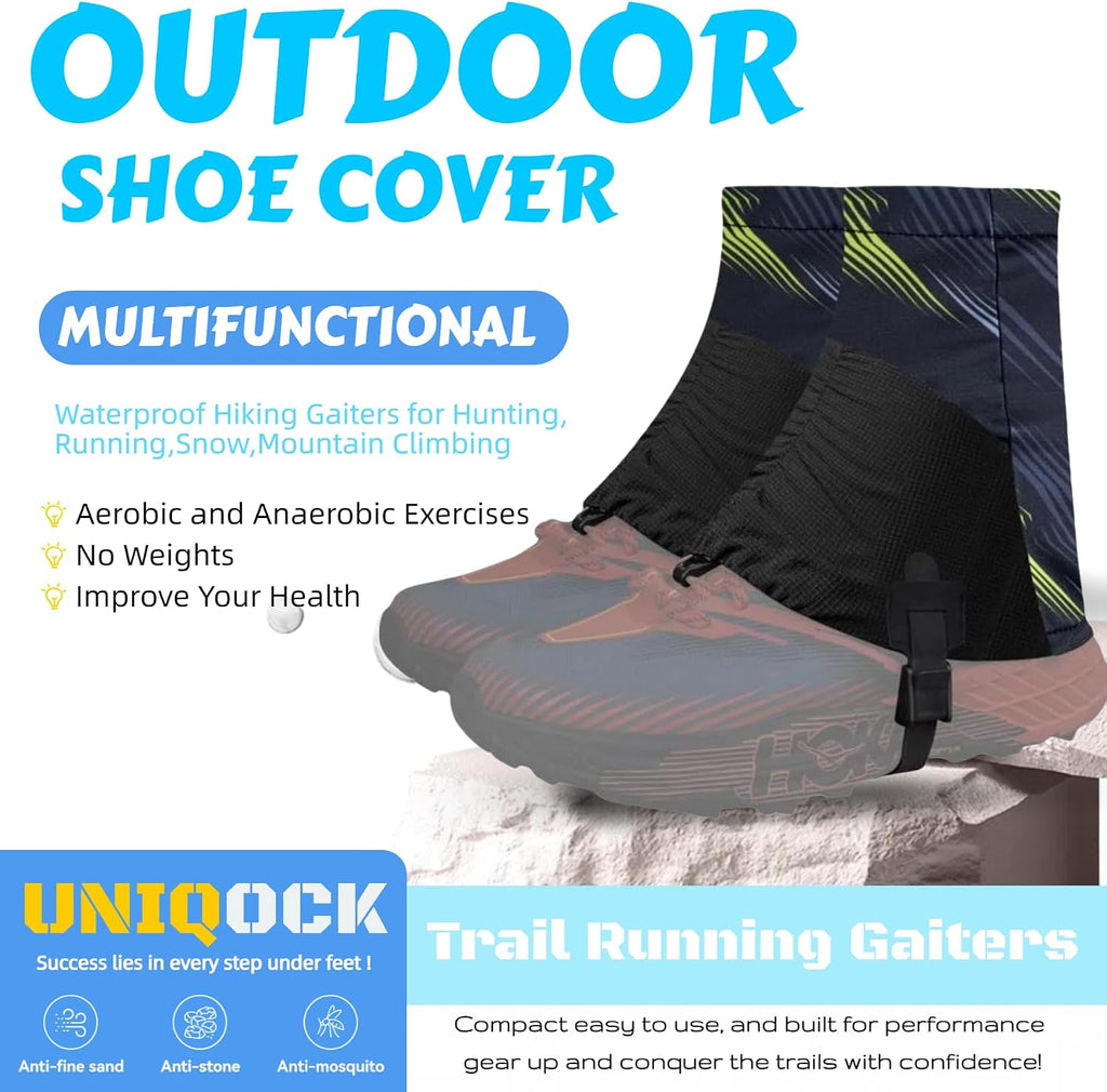 Low Gaiters,Ankle Gaiters,Snow Boot Guard Gators,Shoe Gaiters,Gators for Hiking Boots,Leg Gaiters,Waterproof Hiking Gaiters for Hunting,Running,Snow,Mountain Climbing