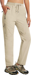 AIRIKE Women's Hiking Cargo Pants Lightweight Quick Dry Joggers Sweatpants Casual Work Travel Outdoor Pant with Pockets