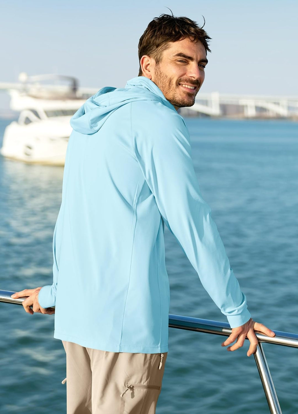 Willit Men's Sun Hoodie UPF 50+ Long Sleeve Fishing Hiking Shirt with Mask Lightweight UV SPF Neck Gaiter Hoodie