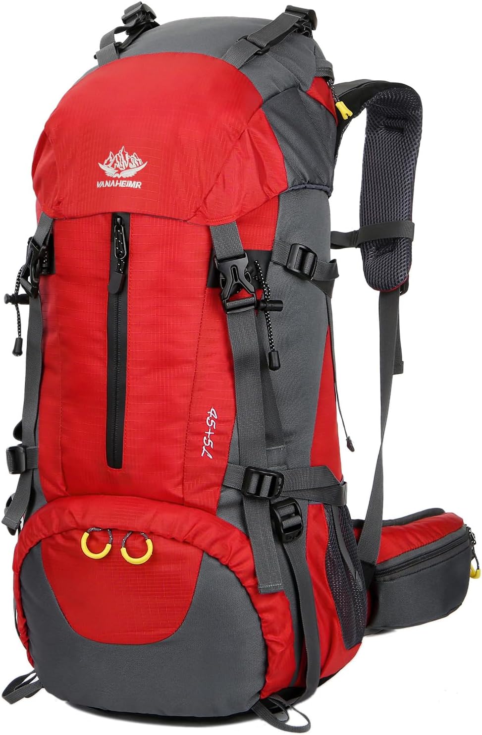 WoneNice 50L(45+5) Waterproof Hiking Backpack Outdoor Daypack w/Rain Cover