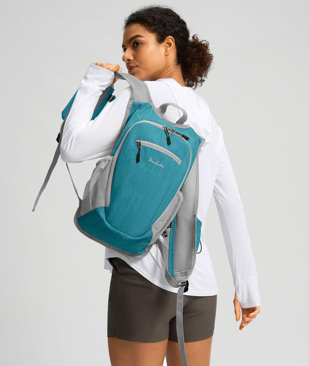 Uselike 10L Small Hiking Backpack Travel Daypack Lightweight Packable Back Pack for Women Men(Teal Blue)