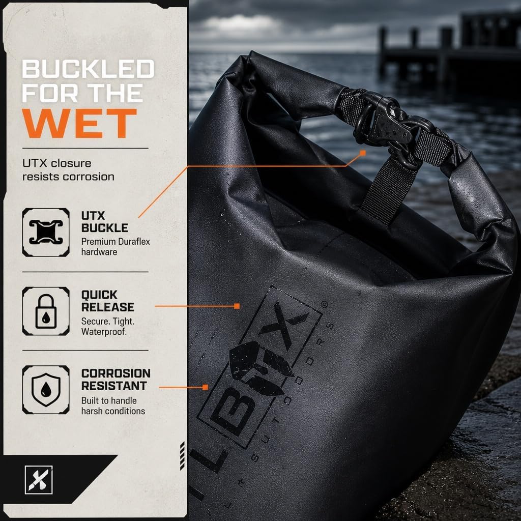 BATTLBOX 30L Waterproof Dry Bag Backpack, Roll Top Floating Dry Sack