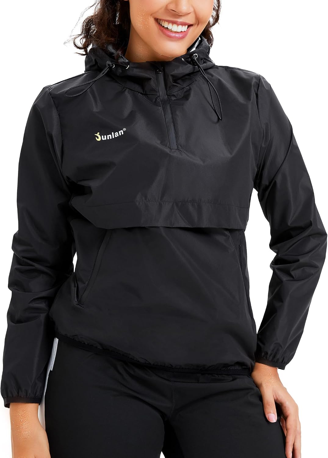 Junlan Sauna Suit for Women Sweat Jacket Gym Workout Vest Sweat Suits