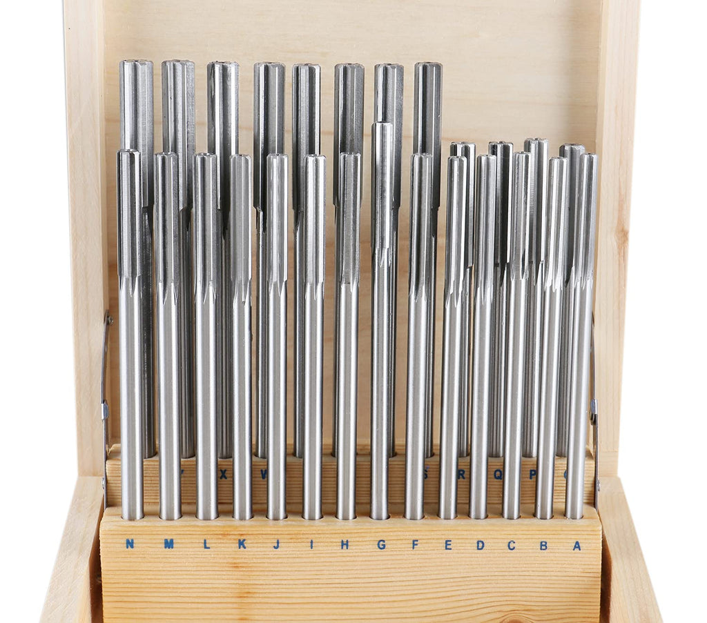 Accusize HSS Chucking Reamer Set Letter Size A to Z, 5500-SL00