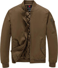 TBMPOY Men's Winter Bomber Jacket Fall Casual Windbreaker Softshell Jackets