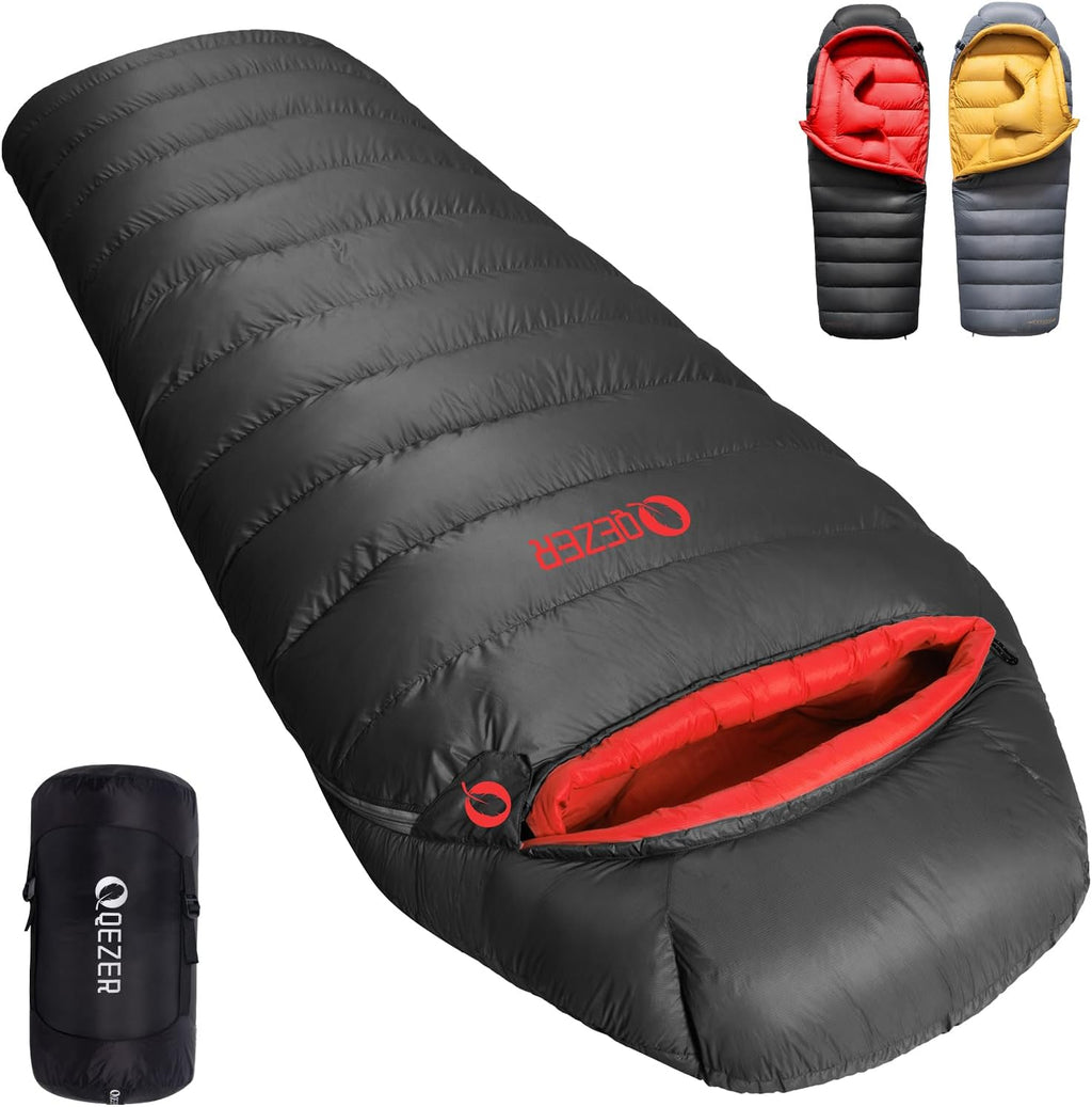 Down Sleeping Bag for Adults, 620 Fill Power Backpacking