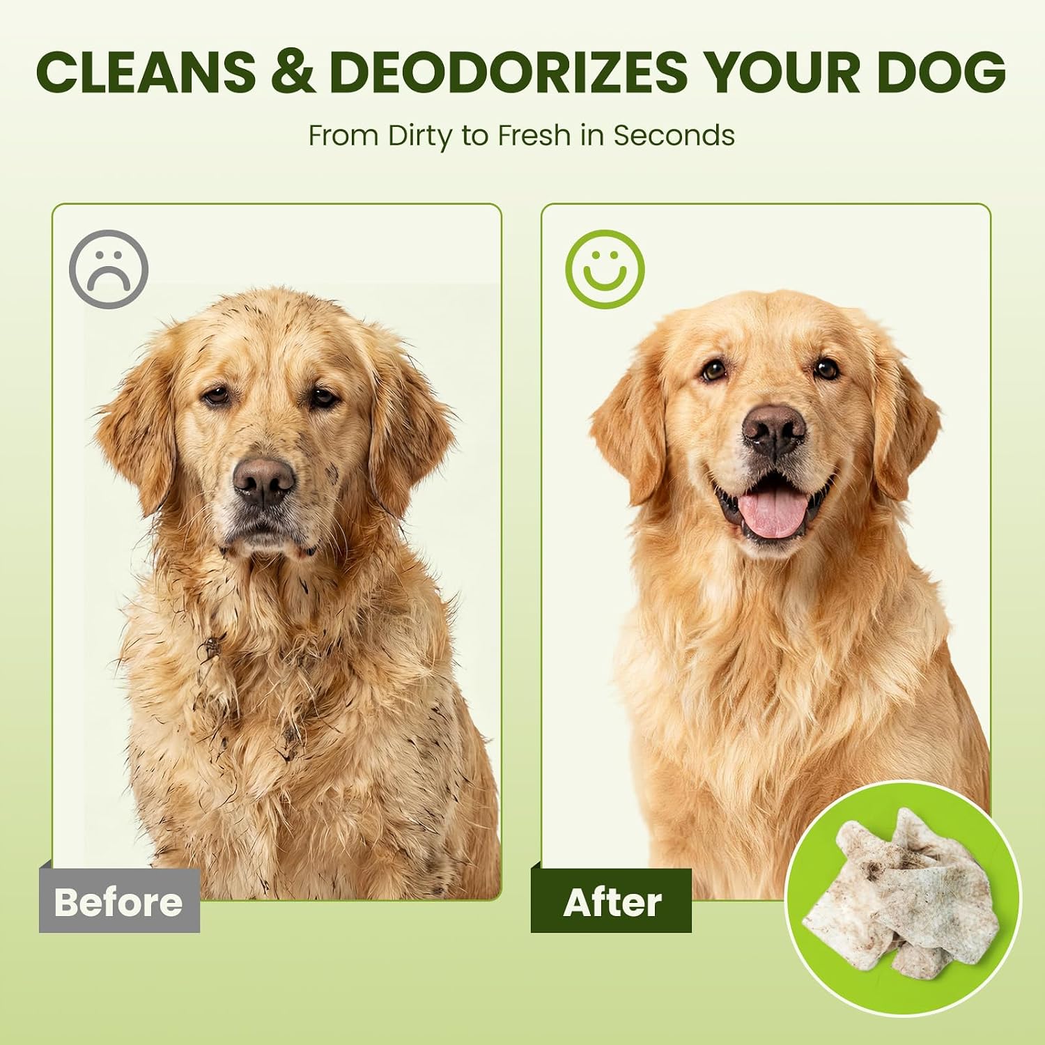 PawSono Hypoallergenic Pet Wipes for Dogs, Cats & Small Animals, 400 Coun