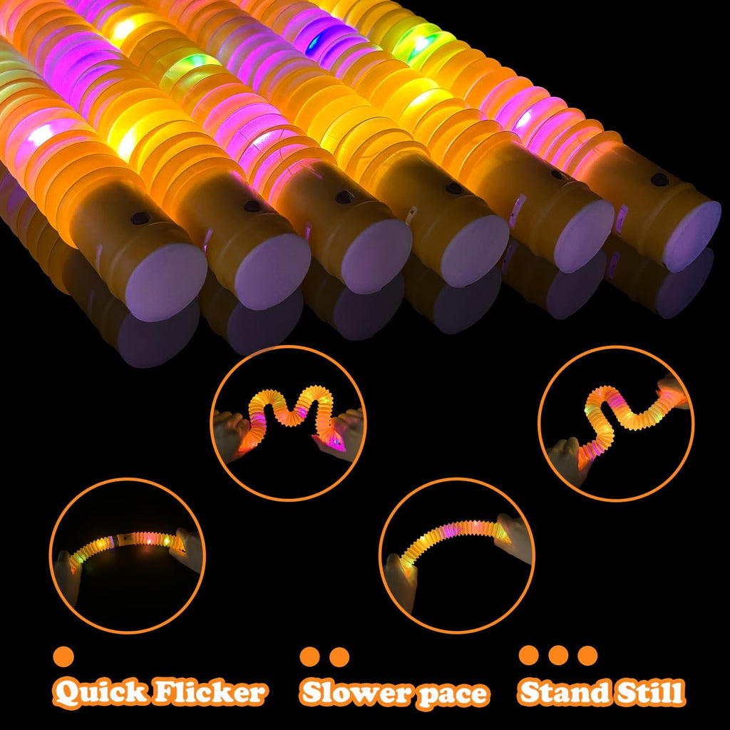 24 PCS Orange Glow Sticks Party Favors Supplies Toys for Kids Adults