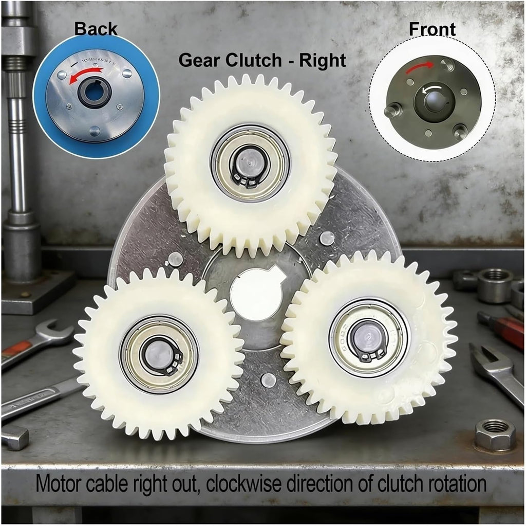 36T Solid Nylon Planetary Gear Set with 88mm Turn Clutch, E-Bike Motor Clutch Kit Replacement Compatible with Bafang, for 500W 750W Electric Bicycle Hub Motor Repair Parts