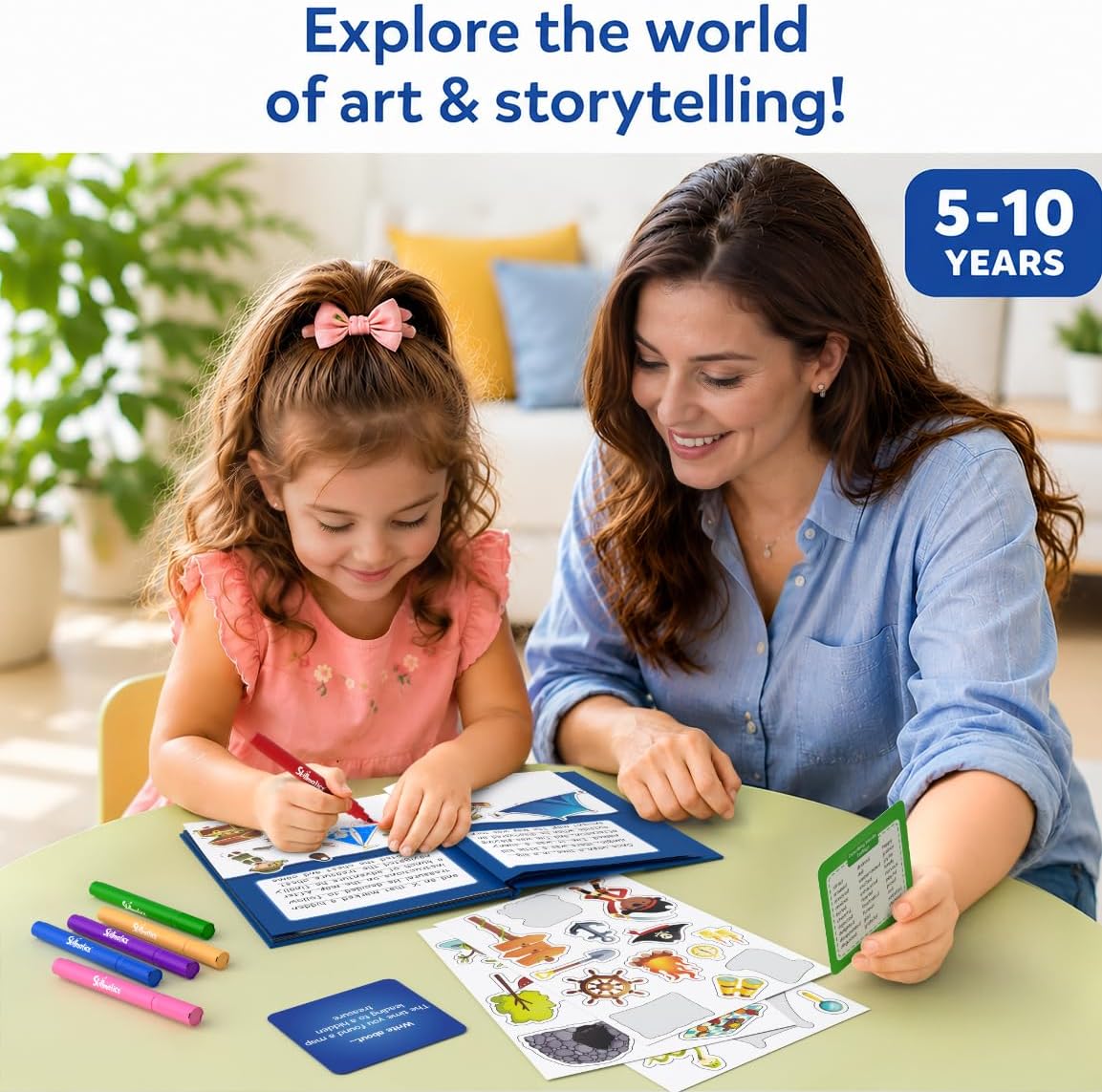 Skillmatics Storybook Art Kit – Adventures, Writing Activity, Gift for Kids