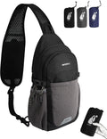 WATERFLY Packable Sling Bag RFID Travel Crossbody Backpack for Women Men