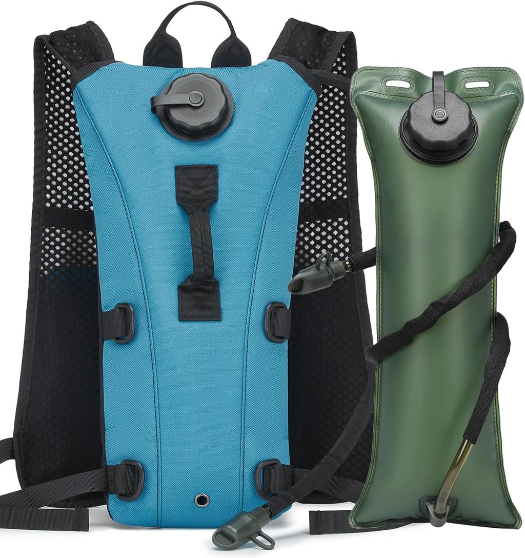 Running Hydration Vest Pack Tactical 3L Water Bladder Backpack Bag for Cycling Marathon Hiking Daypack Men & Women