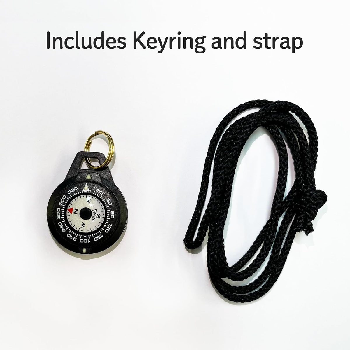 POLARIS Waterproof Micro Compass Series/Watchband or EDC or with mini Whistle or with Whistle
