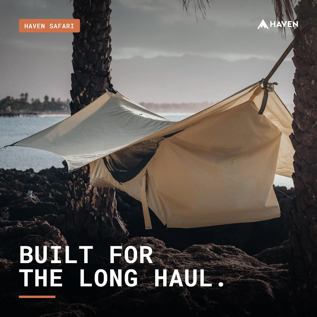 Haven Tents Lay Flat Hammock Tent - Waterproof Camping Hammock with Mosquito Net, Insulated Pad and Rainfly - Haven Tent, Haven XL, Haven Safari
