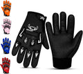 BEAST RAGE Youth Motocross Gloves – Motocross & BMX for Dirt Bike & Riders | Boys &Girls Gear | Non-Slip Grip, Breathable Lightweight for Youth Training Cycling Gloves