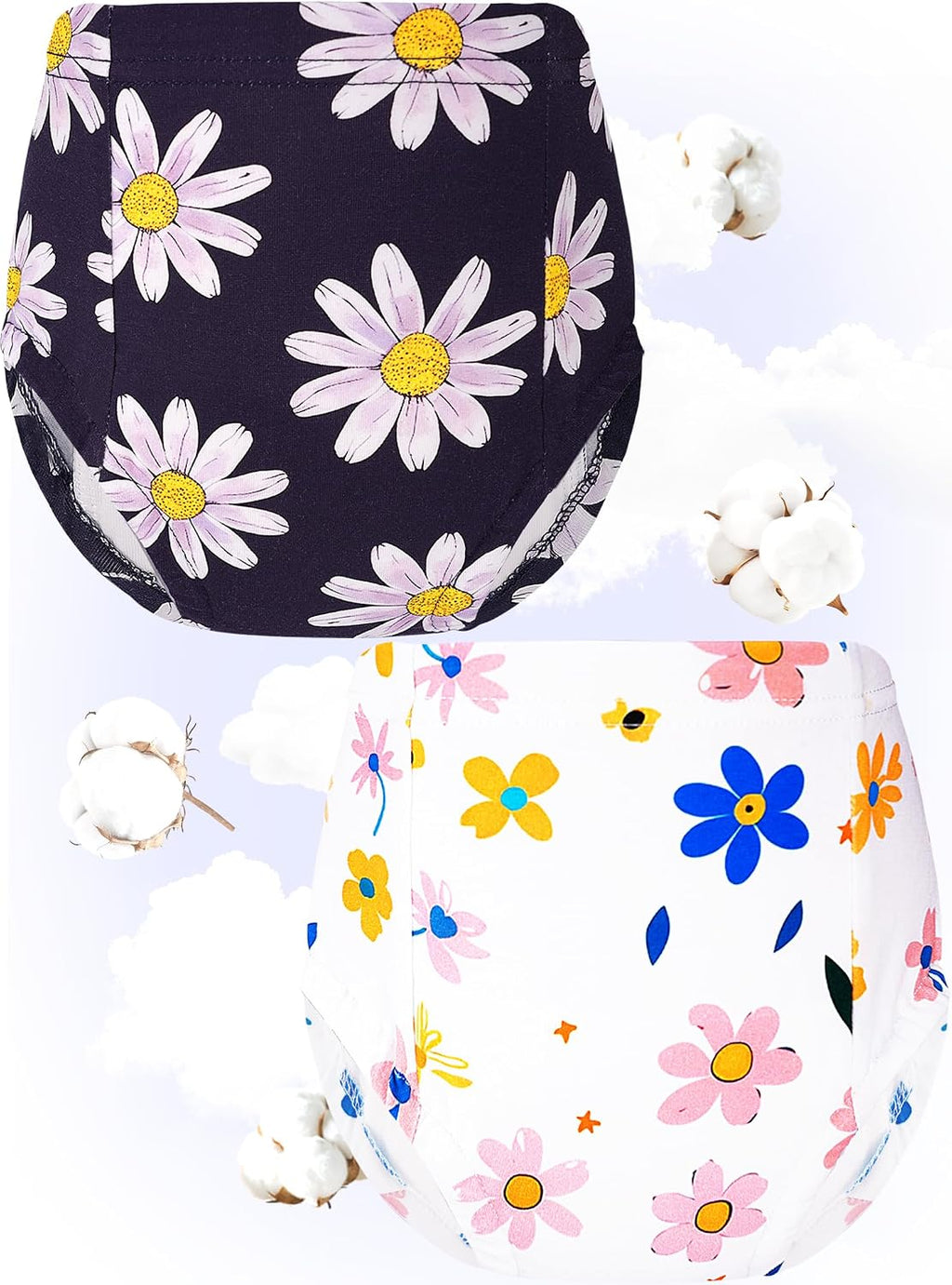 Potty Training Underwear Girls Toddler Upairy Reusable Flower Size 4-5T
