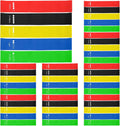 40 Pcs Resistance Bands Bulk, Loop Exercise Bands Set for Gym Members Sports Class Students Gift, 5 Pieces Each Set with Storage Bag, Fitness Bands for Outdoor Home Gym Yoga Pilates