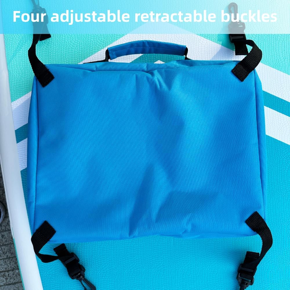 Paddle Board Deck Bag with Insulated Liner - Front Mount Storage Cooler Bag, SUP Accessories with Adjustable Straps for Most Inflatable Paddleboards