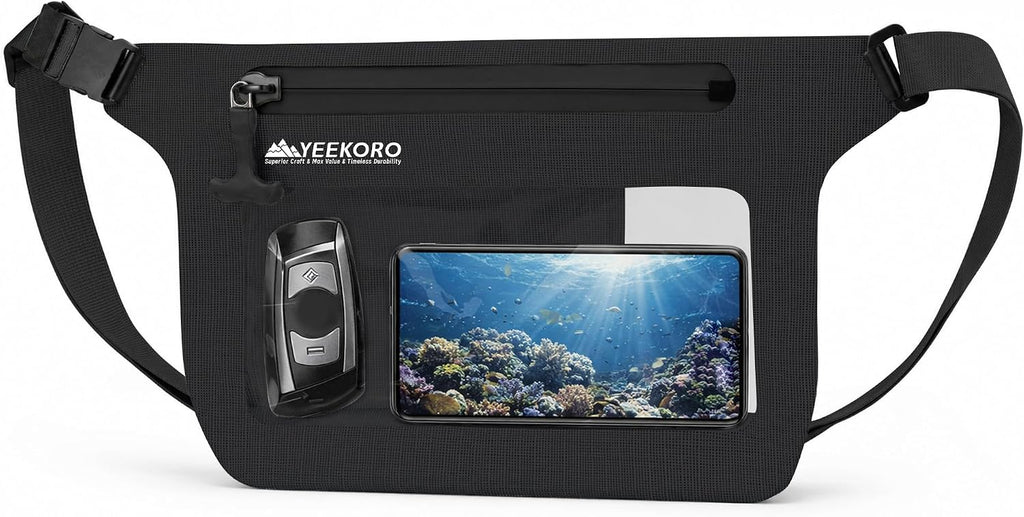 Phone Pouch, IPX8 Waterproof Reusable Fanny Pack,Large Dry Bag