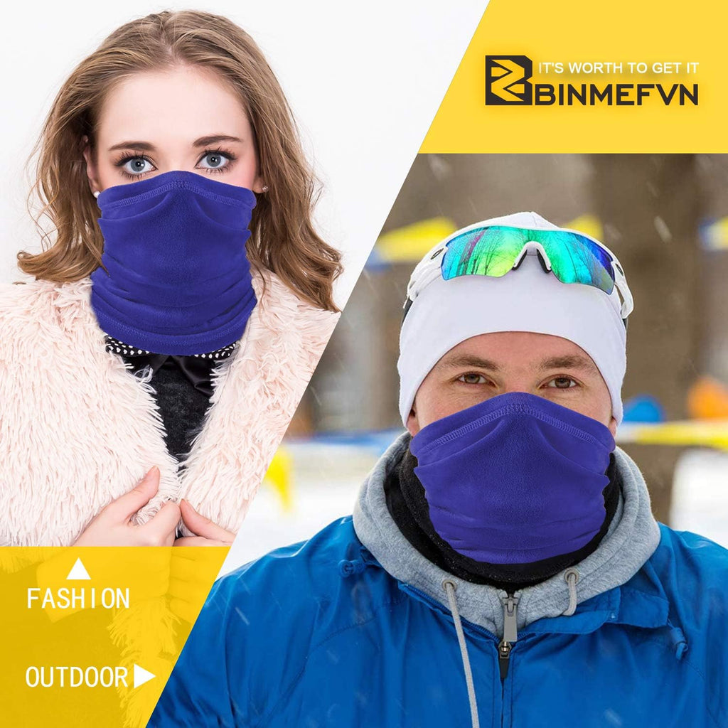 Fleece Neck Warmer Windproof Winter Neck Gaiter for Men Women