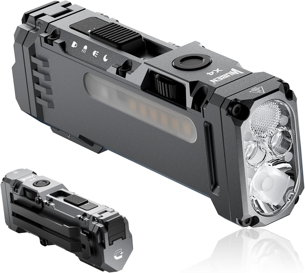 WUBEN X4 Flashlight Rechargeable,Compact EDC Light with RGB Lighting