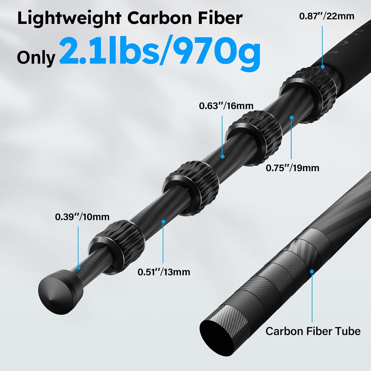 SIRUI AM-025K+KS-5 Carbon Fiber Travel Tripod, Ball Head, 55.1"