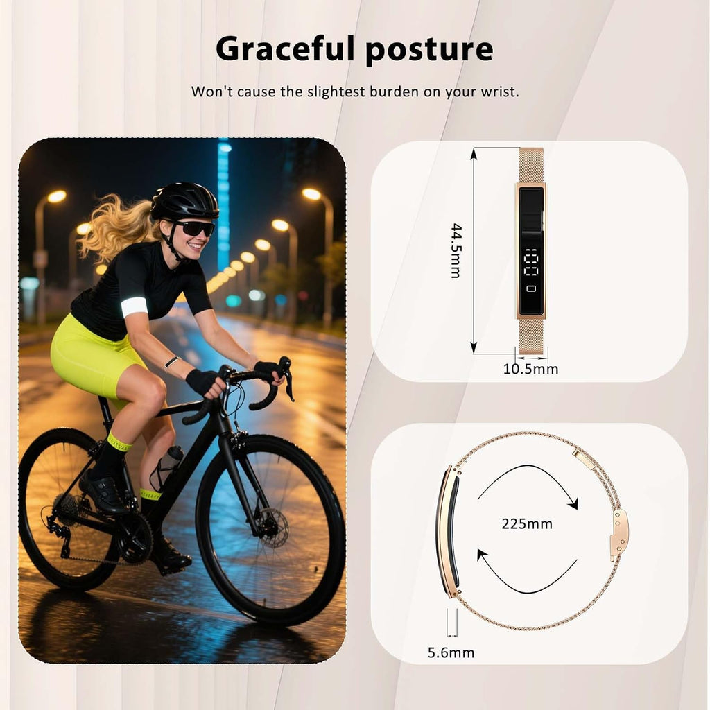 Smart Bracelet for Men Women with 2 Bands 24/7 Fitness Health Tracker