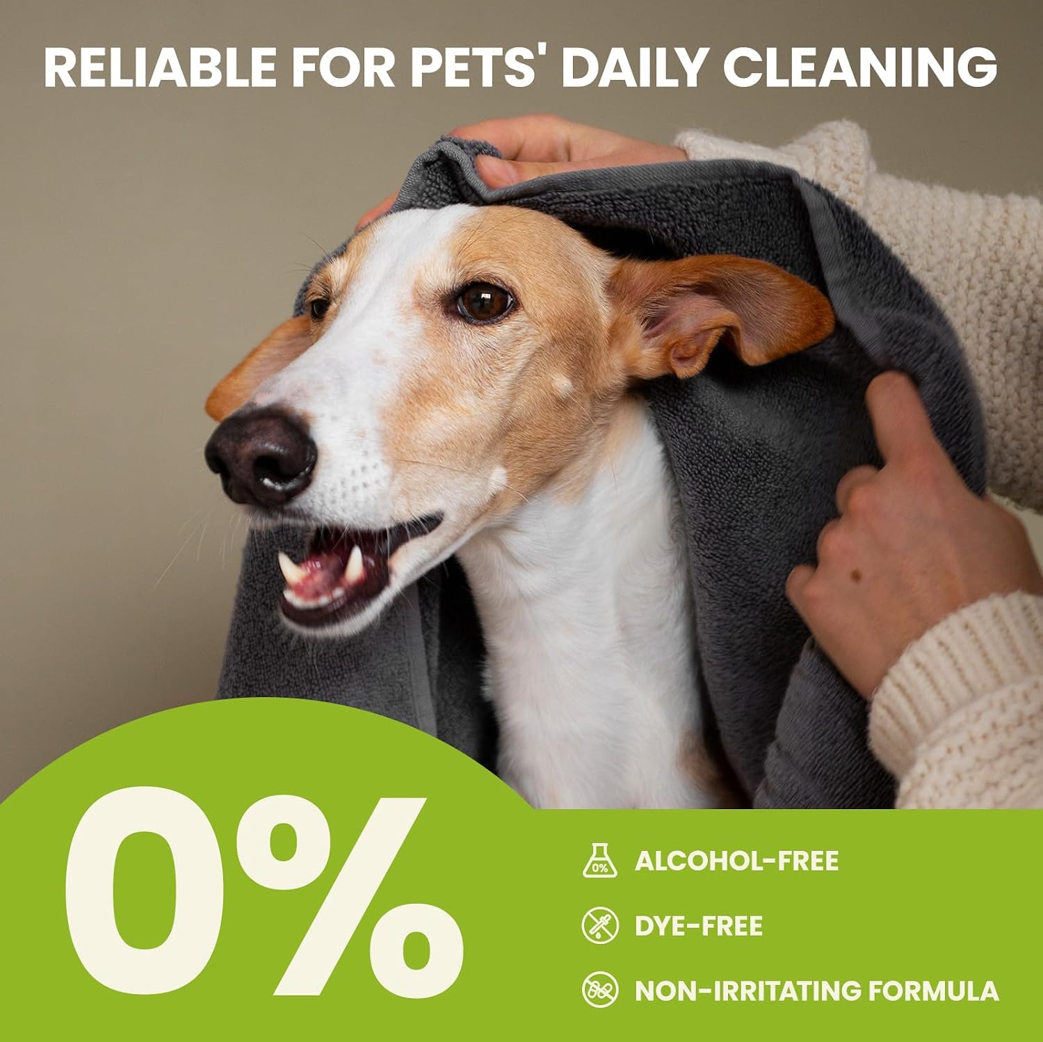 PawSono Dog Ear Wipes - 50 Count Dog Ear Cleaner Finger Wipes for Dogs & Cats, Pre-Moistened Ear Cleaning Wipes for Puppies, Kittens & Small Animals, Thick Pet Ear Wipes to Remove Wax, Dirt & Debris