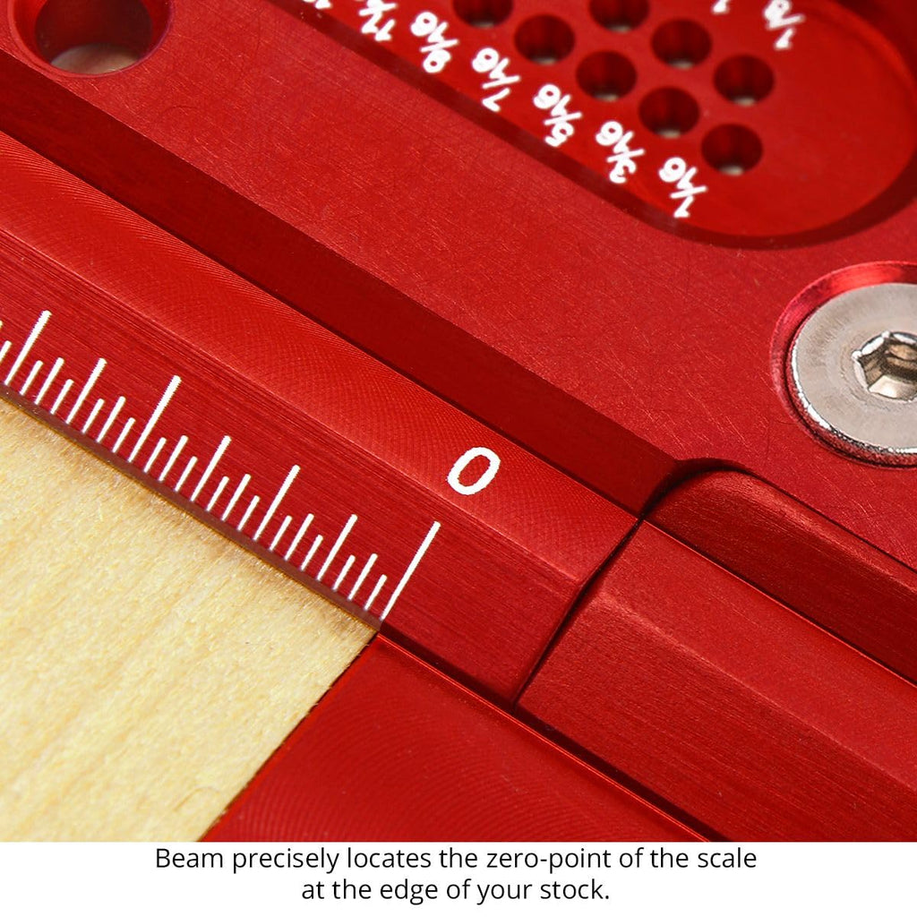 Woodpeckers T Square, 12 Inch, Precision Woodworking T-Square Ruler, Built-in Edge Support, Scribing & Shelf Pin Guides, Rack-It Mount, Made in USA