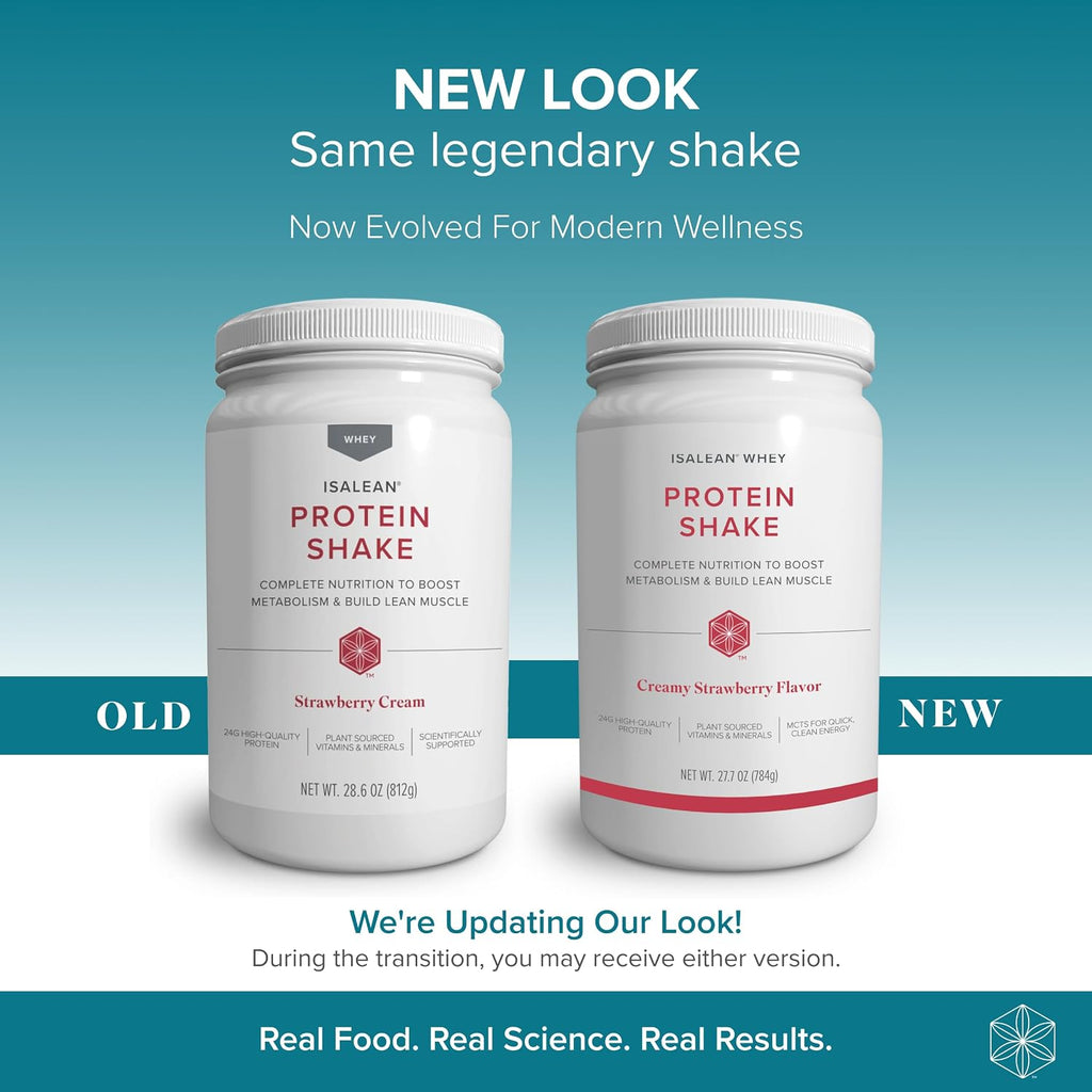 Isagenix IsaLean, 24g Protein Shake, Creamy Strawberry, 27.7 oz