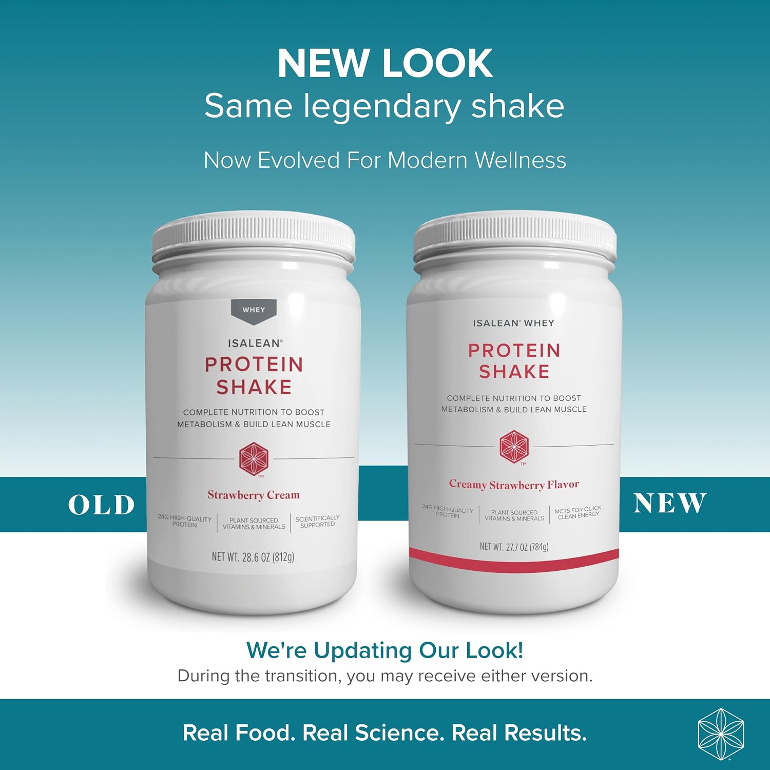 Isagenix IsaLean, 24g Protein Shake, Creamy Strawberry, 27.7 oz