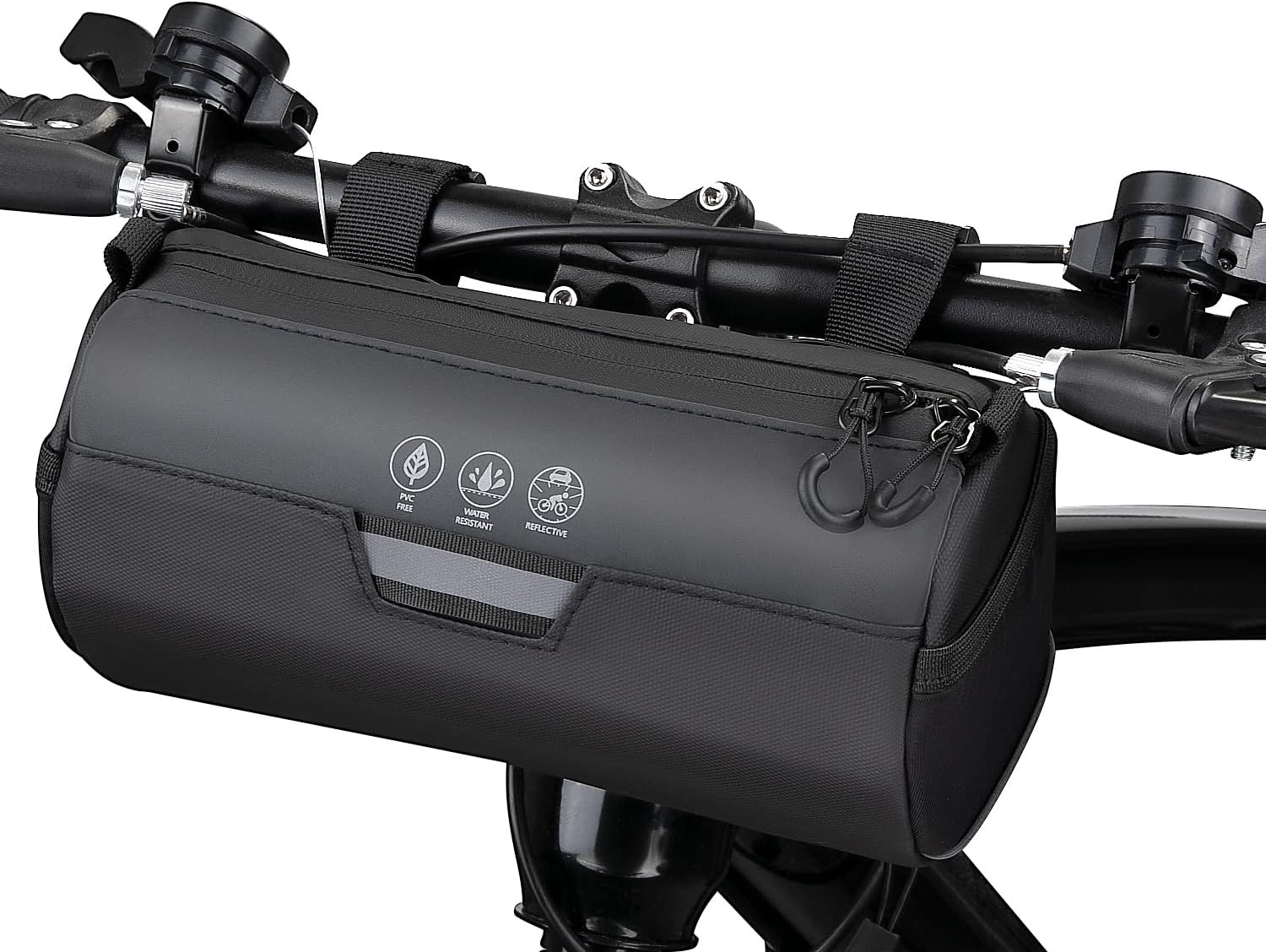 WOTOW Bike Handlebar Bag Waterproof - Bicycle Front Pouch, 2.4L