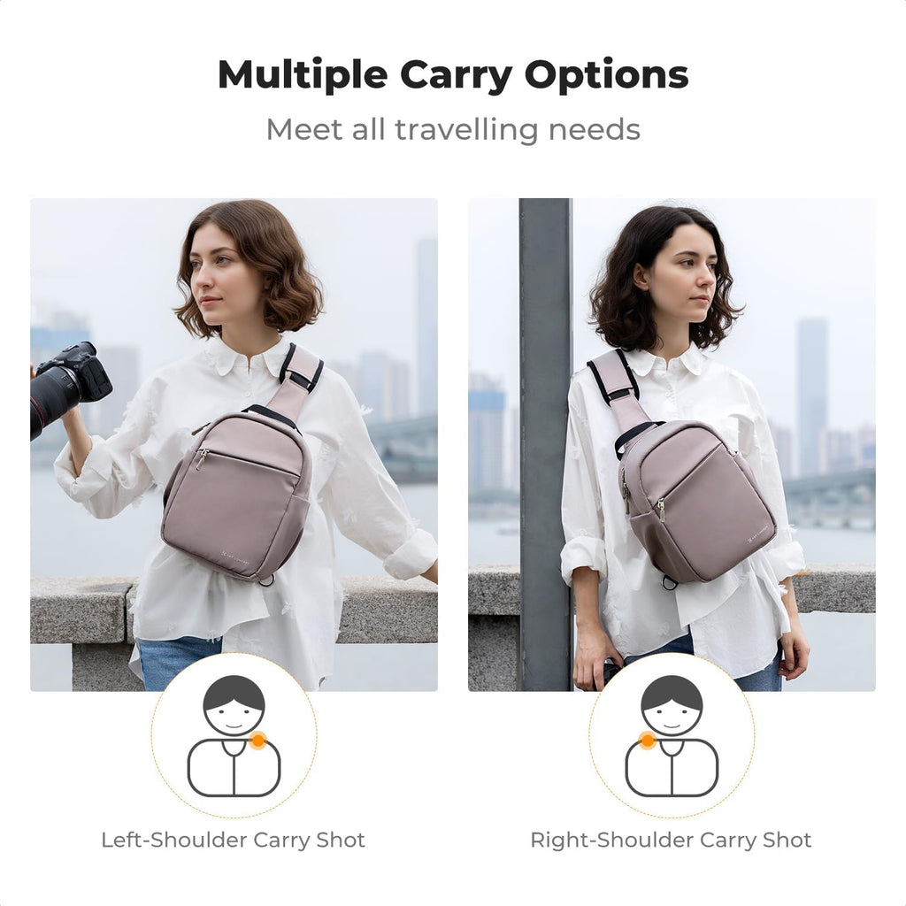 K&F CONCEPT Camera Sling Bag, Compact Crossbody Bag for DSLR Mirrorless