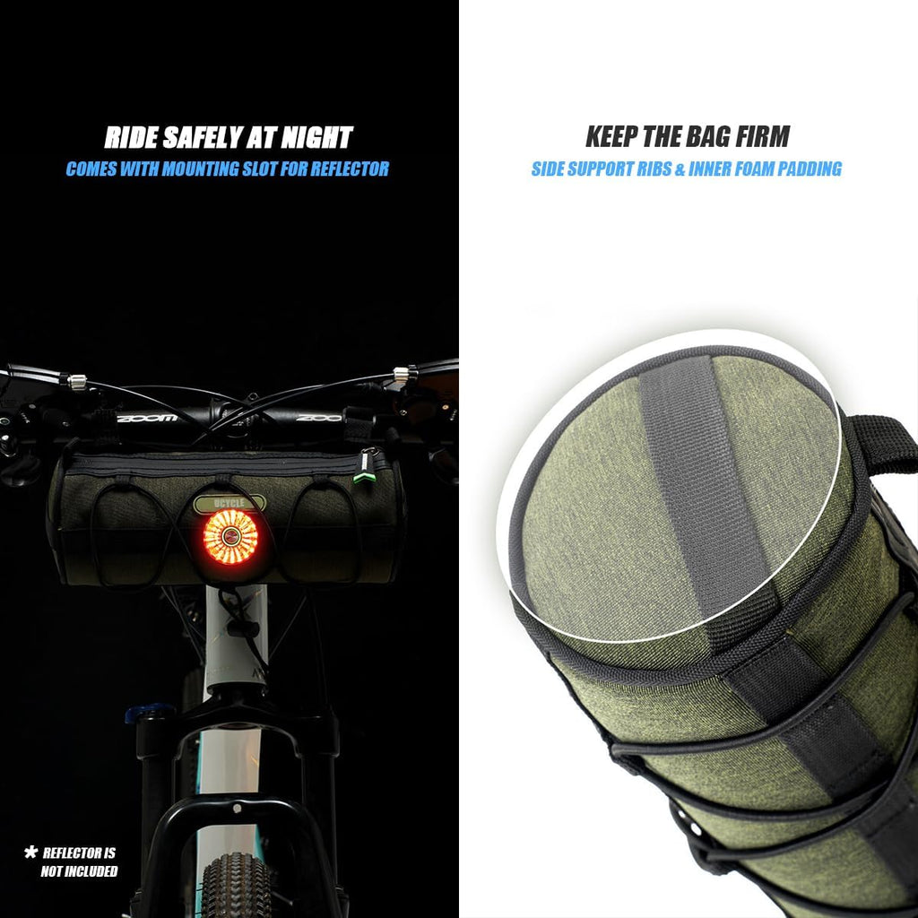 Bike Handlebar Bag Top Tube Bicycle Scooter Front Pouch with Shoulder Strap