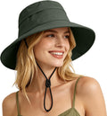 ZOORON Sun Hat for Men Women Detachable Compass, Boonie Hats UPF 50+ Fishing Hat, Lightweight Foldable Bucket Hats