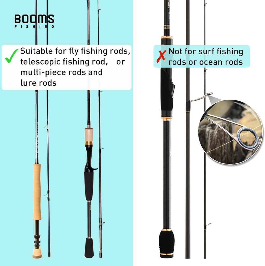 Booms Fishing PB4 5.4ft~6ft Fishing Rod and Reel Case, Folded Nylon Fishing Pole Case, 0.6ft Extended Design Fishing Spinning Rod Bag, Store up to 2~3 Poles with Reels (Not Store Surf Rod Combo)