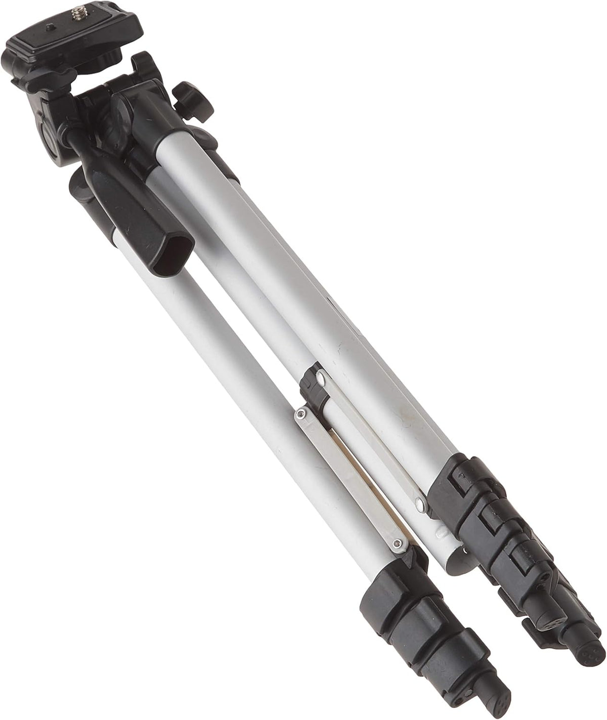 50 Inch Aluminum Camera Tripod with 3-Way Pan Head & Quick-Release Plate – Lightweight DSLR & Mirrorless Tripod with Bubble Level for Photography & Video