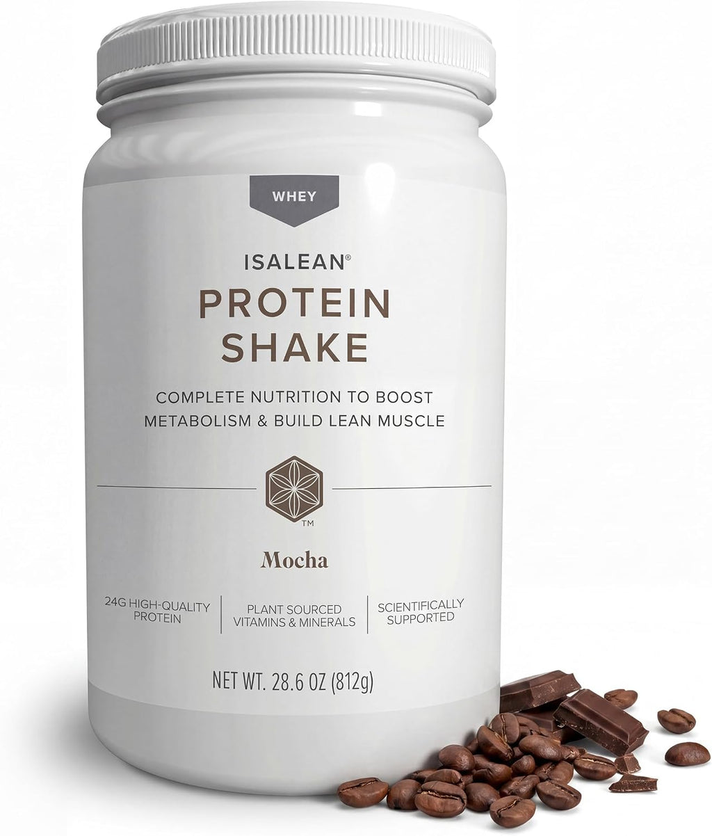Isagenix IsaLean, 24g Protein Shake, Birthday Cake, 28.1 oz