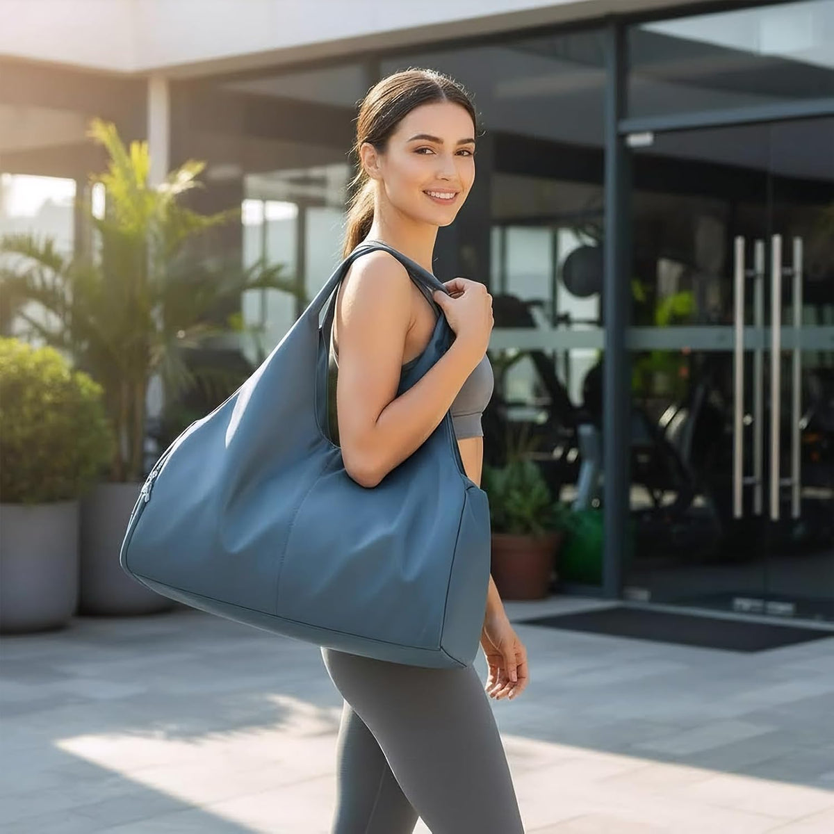 Forestfish Gym Bag For Women With Shoes Compartment & Wet Dry