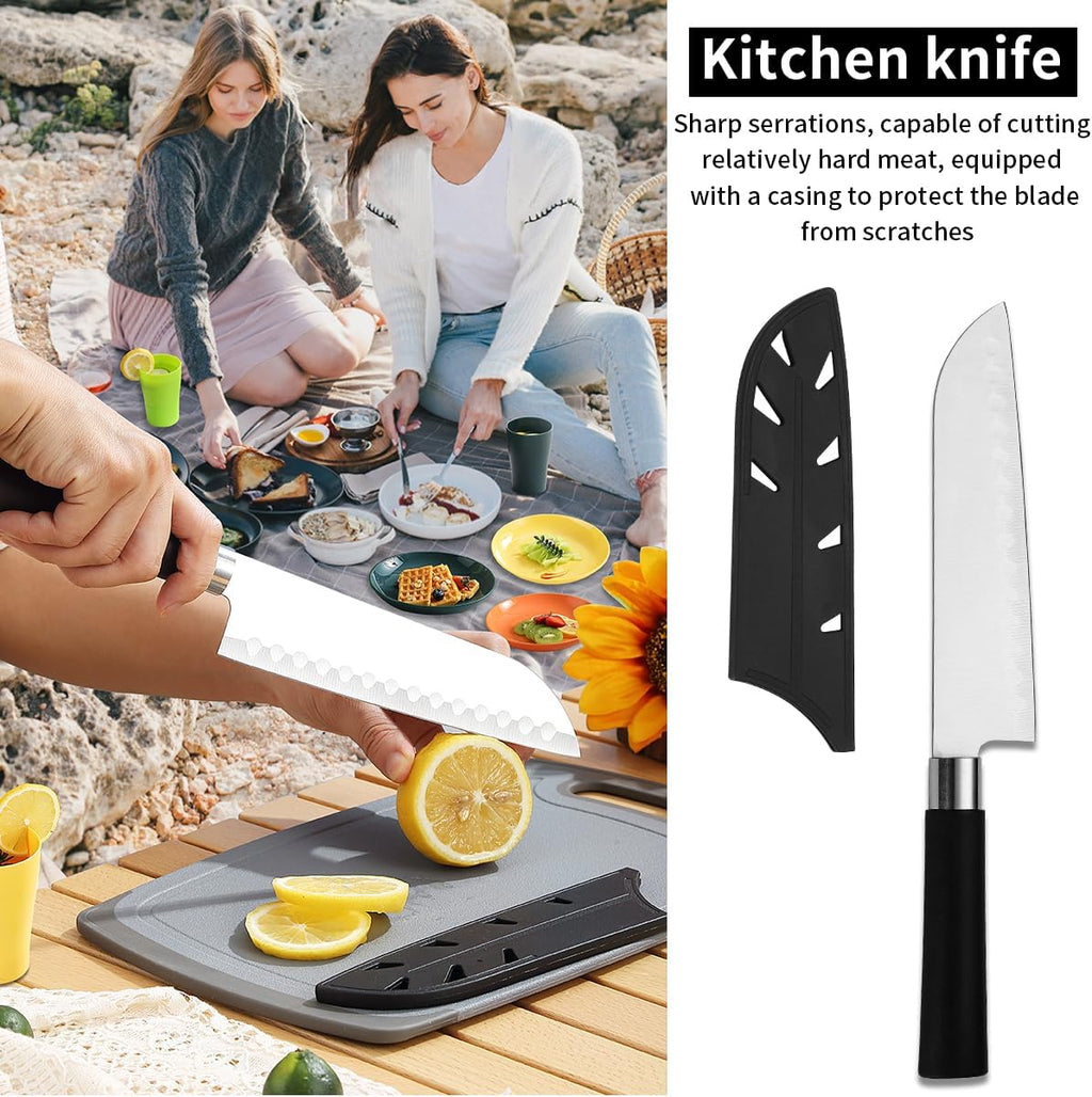 Berglander Camping Essentials, Camping Cooking Utensils Set, Camping Accessories Gear Must Haves, Come with Camping Silverware Sets, Plates and Cups, Great for Outdoor Stove, Picnic, BBQ