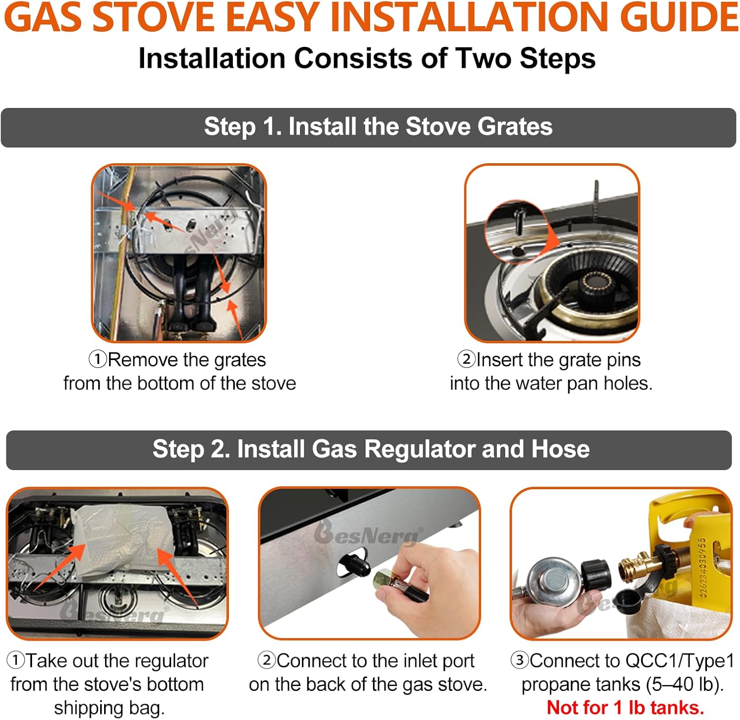 3 Burner Propane Gas Stove with Auto Ignition, 34000 BTU High-Efficiency Heavy-Duty Tempered Glass Cooktop, CSA Regulator & Hose Included, for Outdoor Camping Emergency