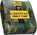 Core Tarps Extreme Heavy Duty 20 Mil Tarp Cover, Waterproof, UV Resistant, Rip and Tear Proof, Poly Tarpaulin with Reinforced Edges for Roof, Camping, Patio, Pool, Boat (Camouflage/Green 12′ X 12′)