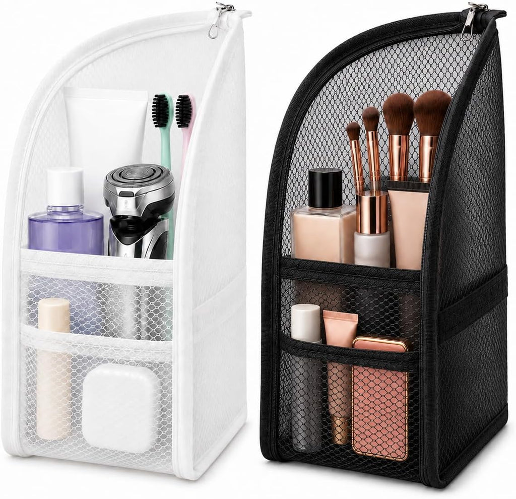 2 Pack Standing Toiletry Bag, Waterproof Travel Toiletry Bag