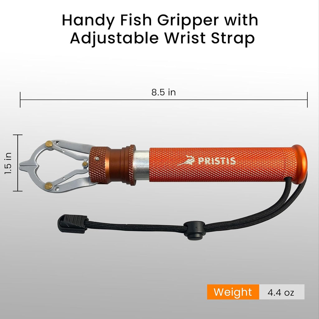 Pristis Metal Fishing Grabber, Rotating Lightweight Fish Lip Gripper