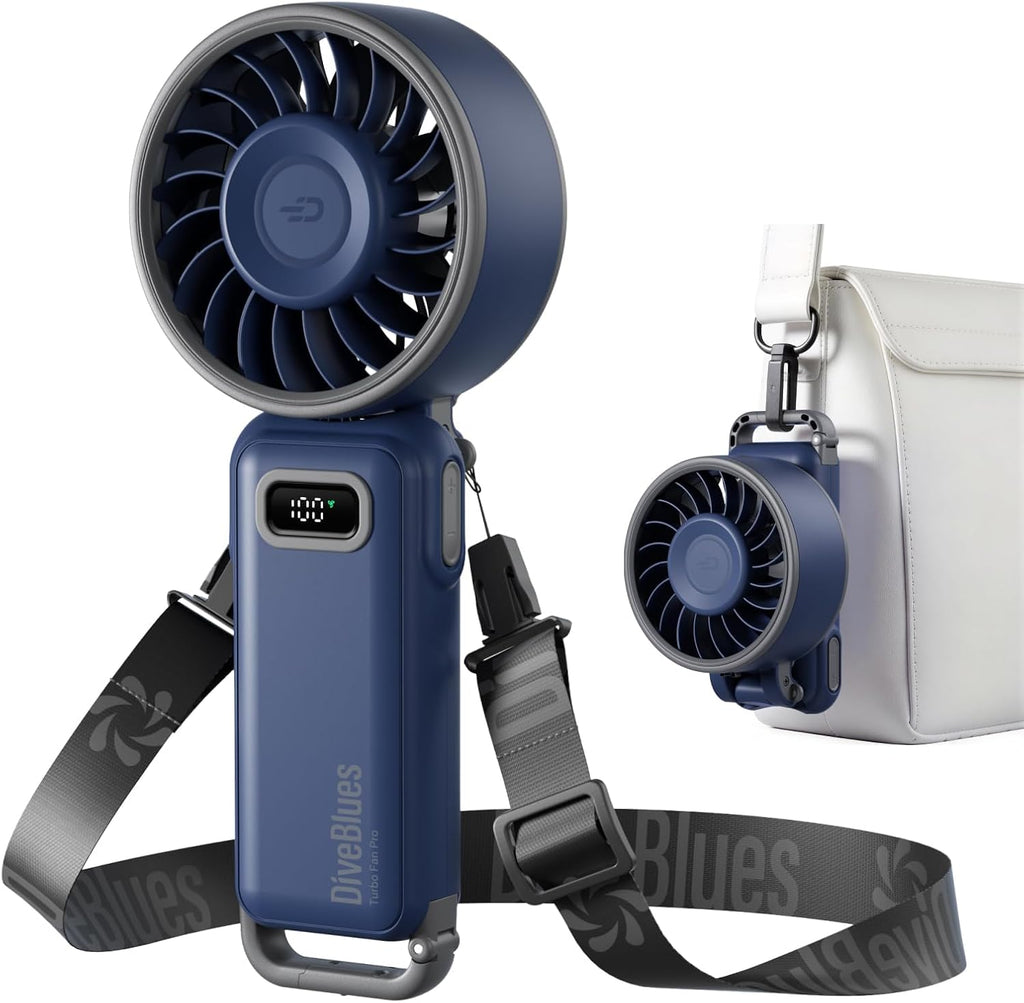 Diveblues Fanzy D6036 Portable Handheld Fan, Harbor Blue