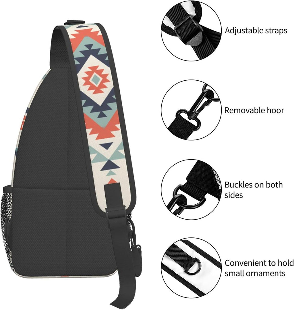 Sling Backpack Unisex Crossbody Chest Bag Shoulder Chest Bag For Women Men Hiking Travel