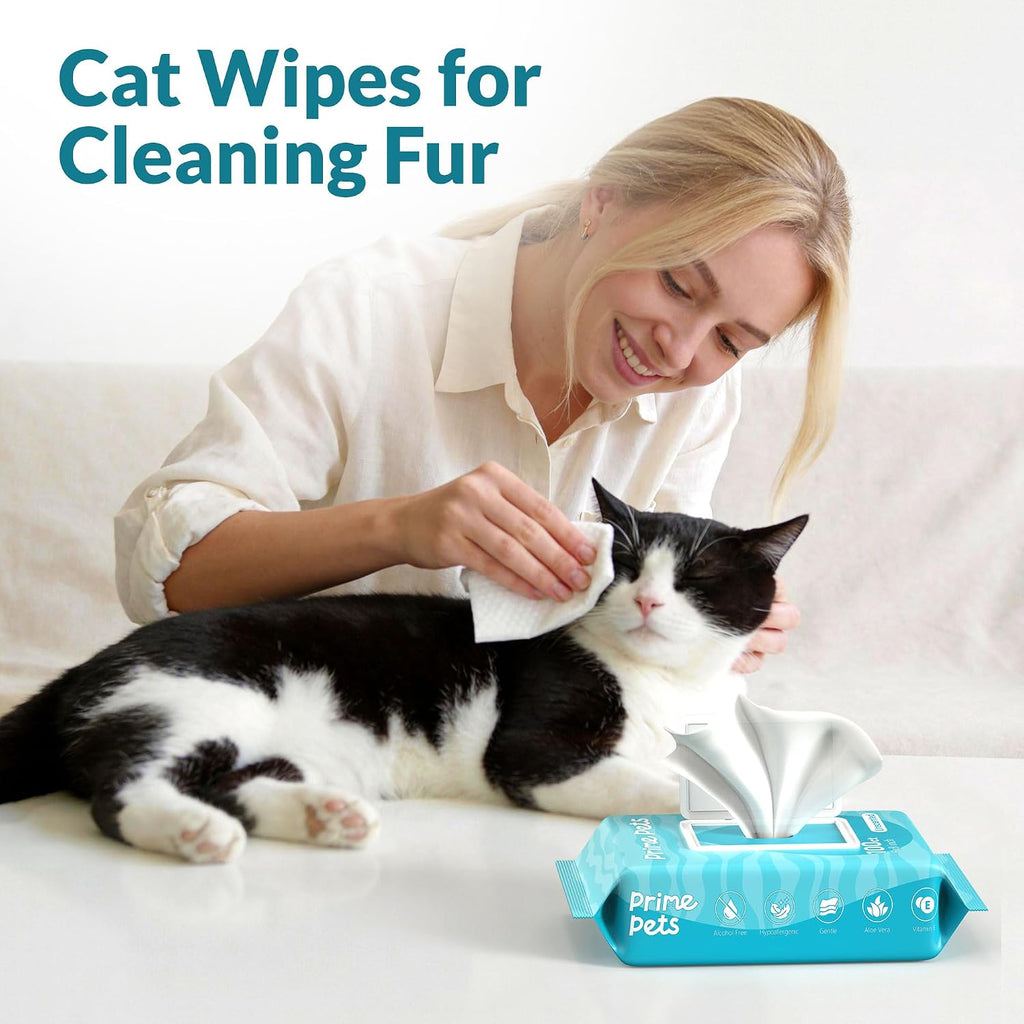 Prime Pets Dog Wipes for Paws and Butt, 600 Count, Pet Wipes for Dogs & Cats, 100% Fragrance Free, Deodorizing Puppy Wipes for Cleaning Face Eyes Ears Paws Teeth Body