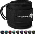 Gymreapers Ankle Straps For Cable Machine Kickbacks, Glute Workouts, Lower Body Exercises - Adjustable Leg Straps with Neoprene Padding